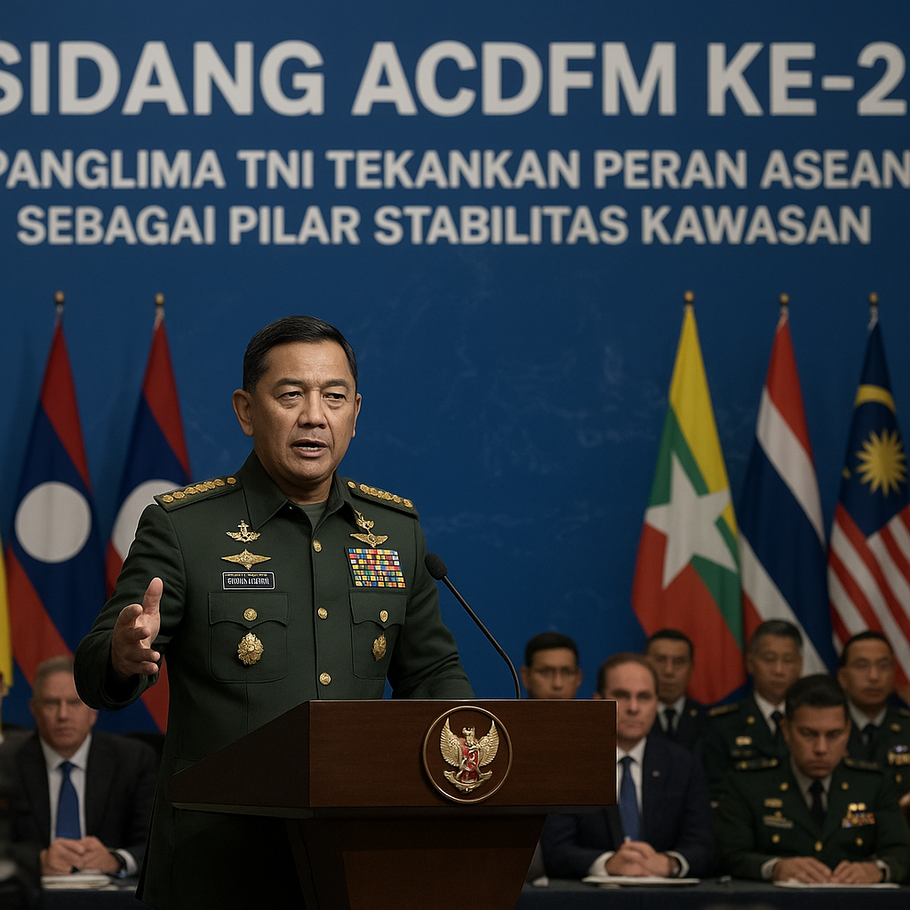 Panglima TNI Tekankan Peran ASEAN sebagai Pilar Stabilitas Kawasan dalam Sidang ACDFM ke-23