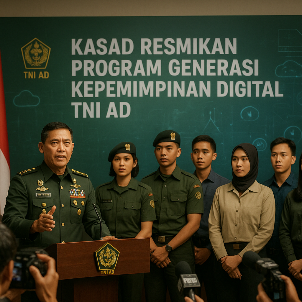 Kasad Resmikan Program Generasi Kepemimpinan Digital TNI AD