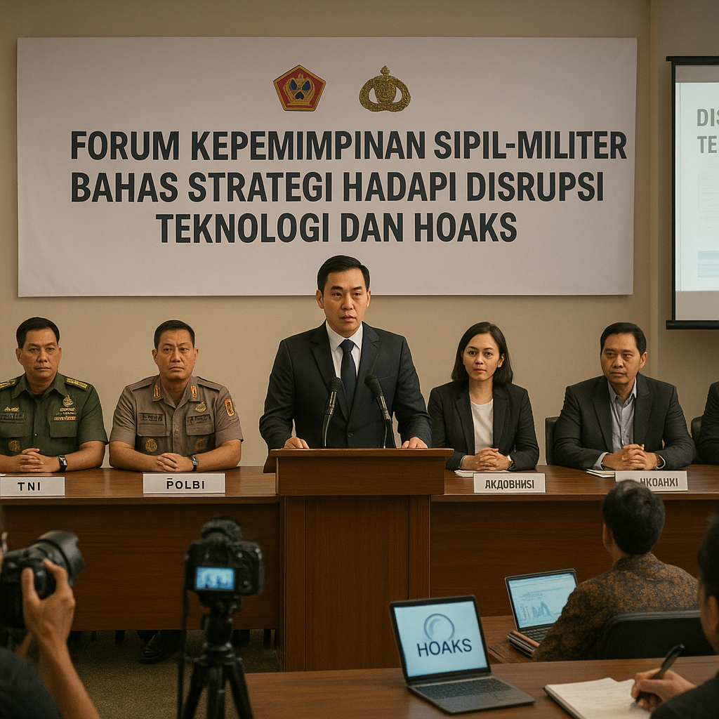 Forum Kepemimpinan Sipil-Militer Bahas Strategi Hadapi Disrupsi Teknologi dan Hoaks