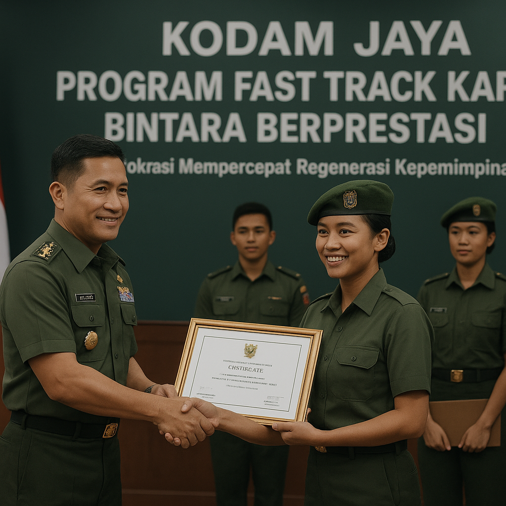 Kodam Jaya Buka Program Fast Track Karir untuk Bintara Berprestasi