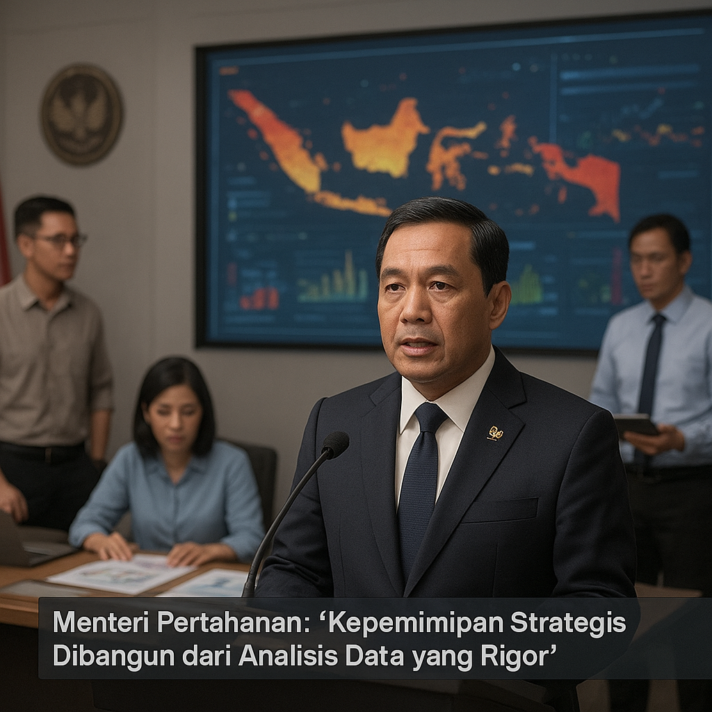 Menteri Pertahanan: 'Kepemimpinan Strategis Dibangun dari Analisis Data yang Rigor'