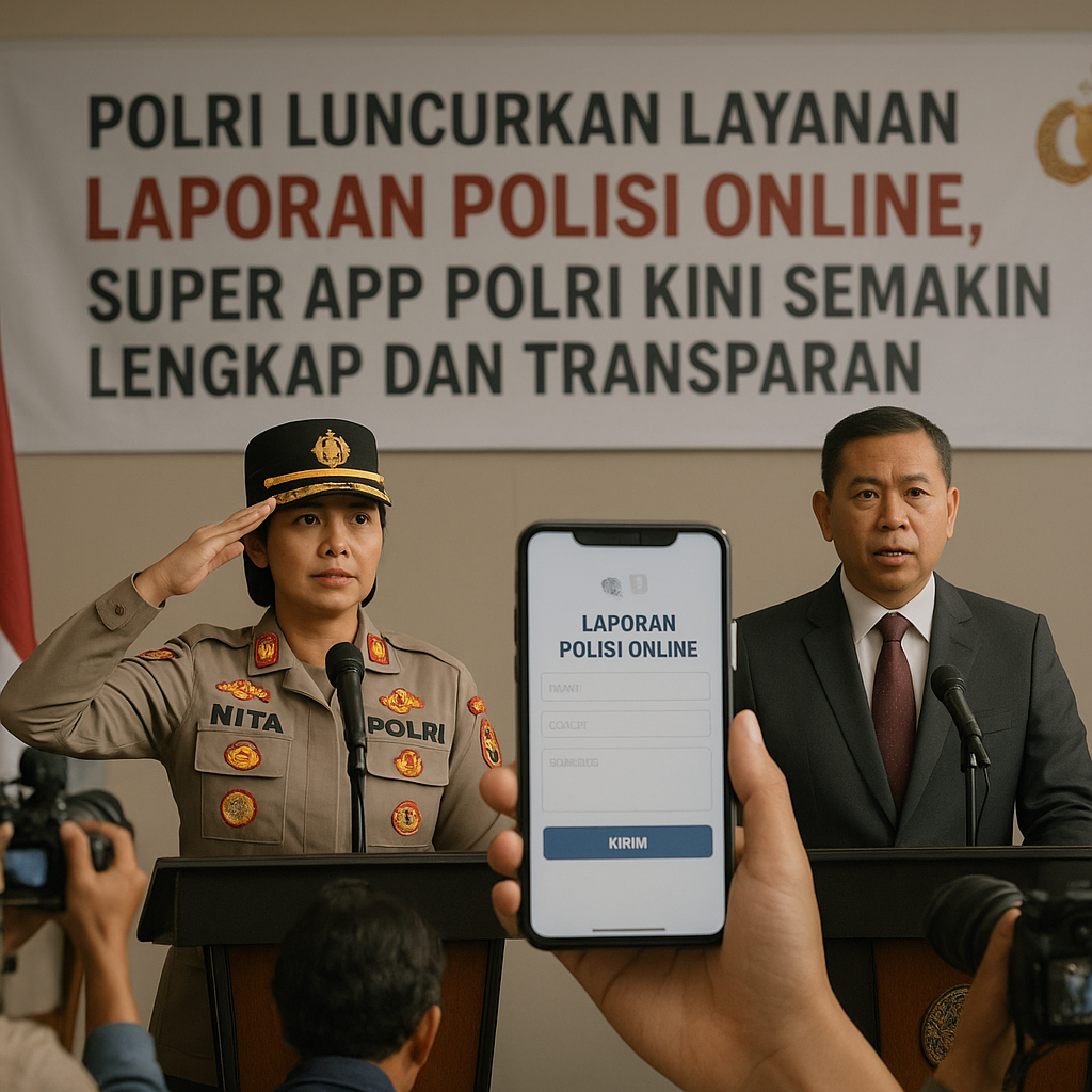 Polri Luncurkan Layanan Laporan Polisi Online, Super App Polri Kini Semakin Lengkap dan Transparan
