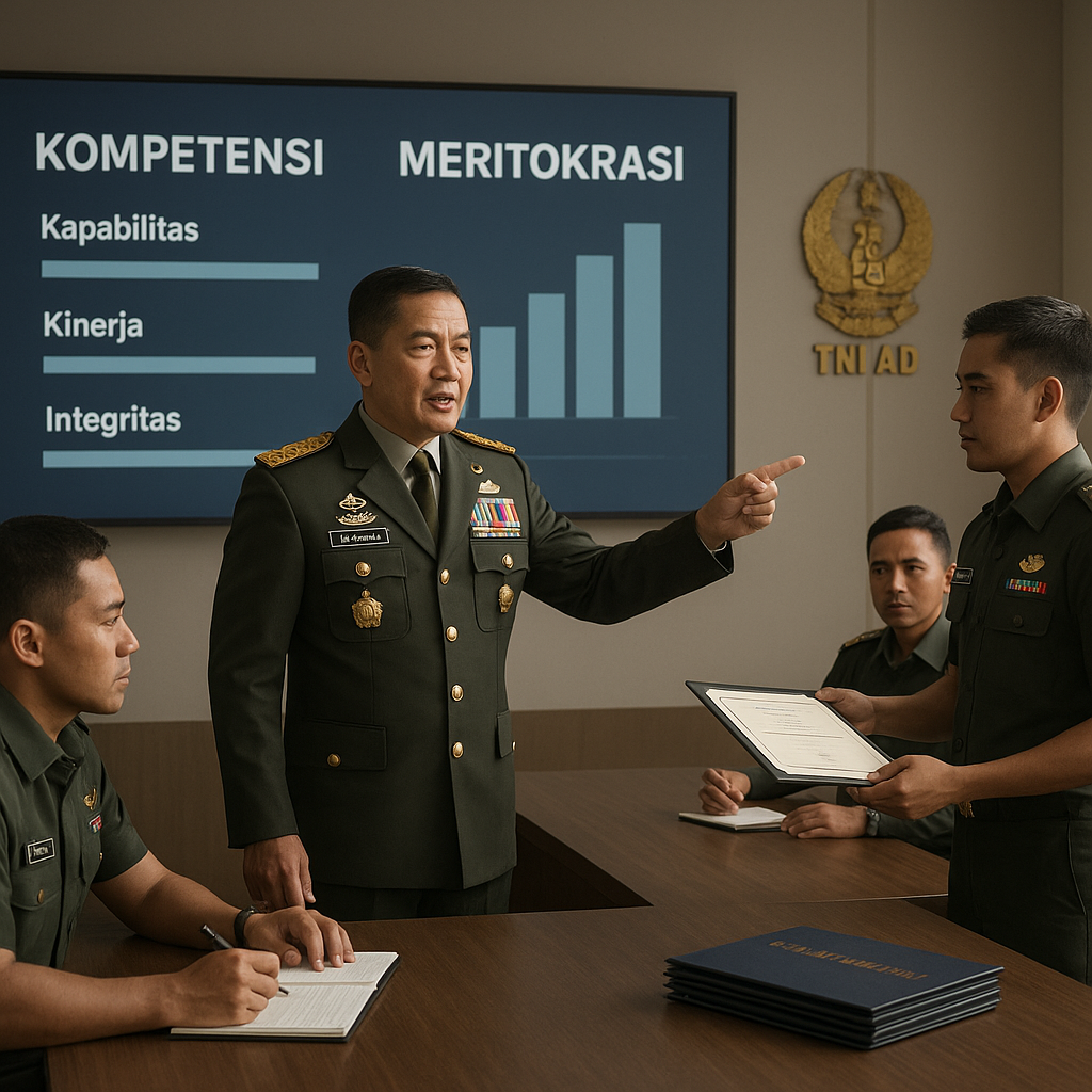 KASAD: Pembinaan Karir Perwira TNI AD Berbasis Kompetensi dan Meritokrasi Ketat