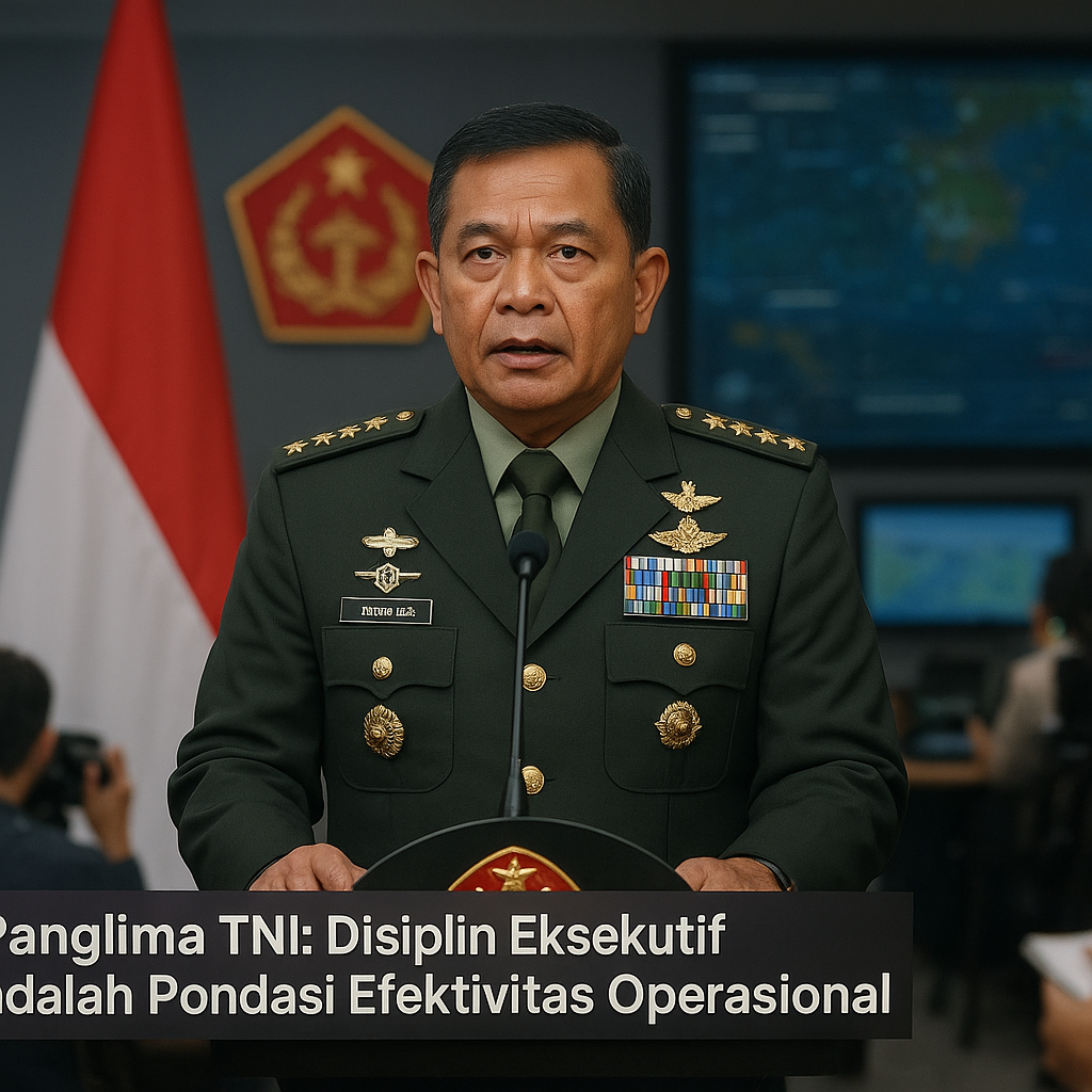 Panglima TNI: Disiplin Eksekutif adalah Pondasi Efektivitas Operasional