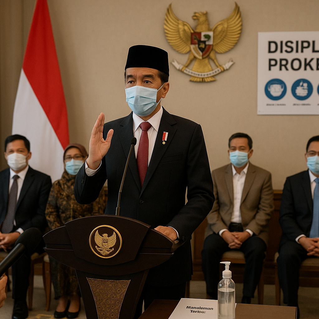 Jokowi Tekankan Pentingnya Disiplin Prokes di Lingkungan Pemerintahan sebagai Fondasi Manajemen Krisis