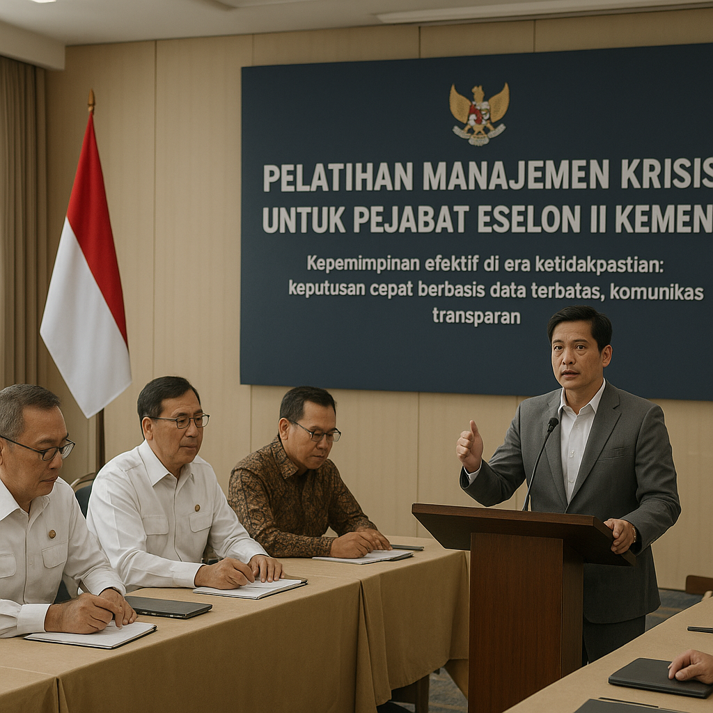 Pelatihan Manajemen Krisis untuk Pejabat Eselon II Kementerian