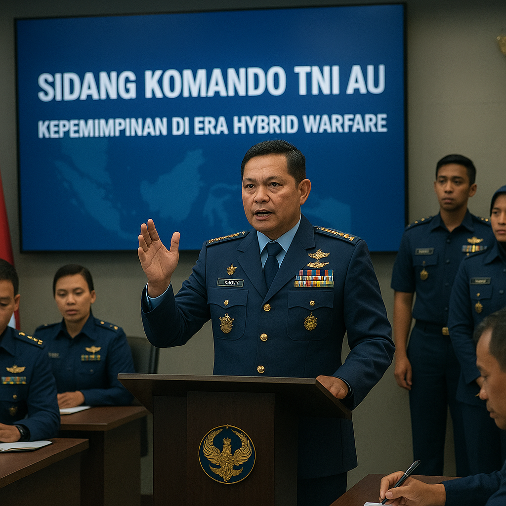 KSAU Pimpin Sidang Komando, Tegaskan Pentingnya Leadership di Era Hybrid Warfare