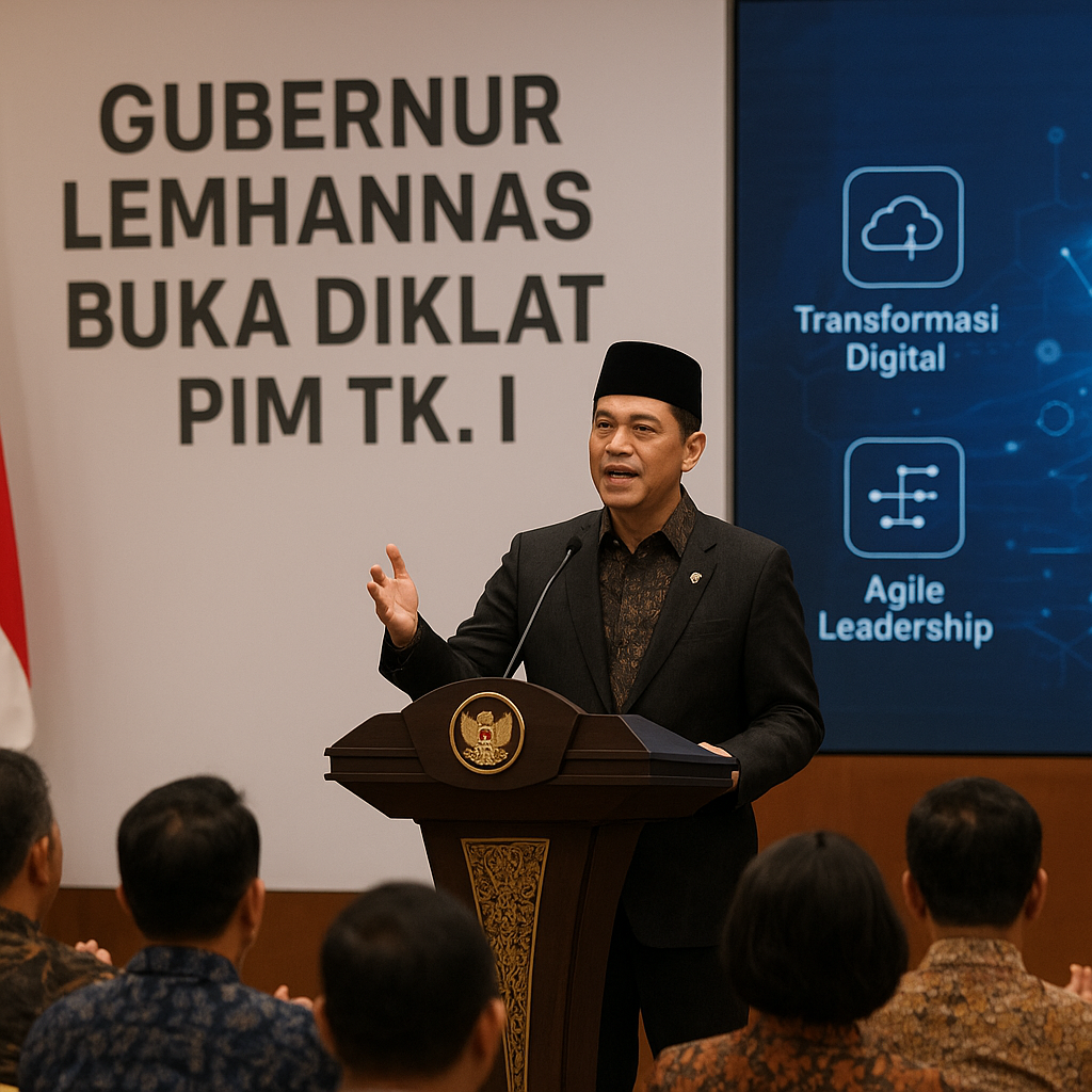 Gubernur Lemhannas Buka Diklat Pim Tk. I, Soroti Peran Pemimpin dalam Transformasi Digital Birokrasi
